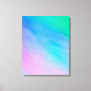 Girly Soft Rainbow Coloured Sky Canvas Print