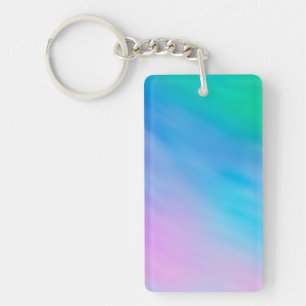 Girly Soft Rainbow Sky Key Ring