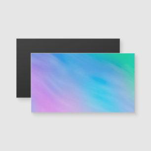 Girly Soft Rainbow Sky Magentic Business Cards