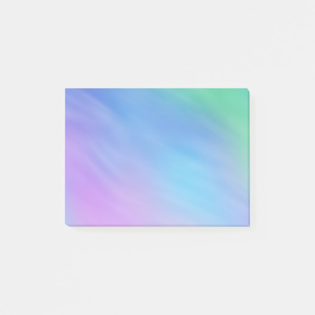 Girly Soft Rainbow Sky Post-it Notes (Front)