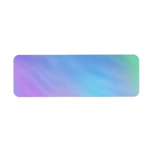 Girly Soft Rainbow Sky Return Address Label