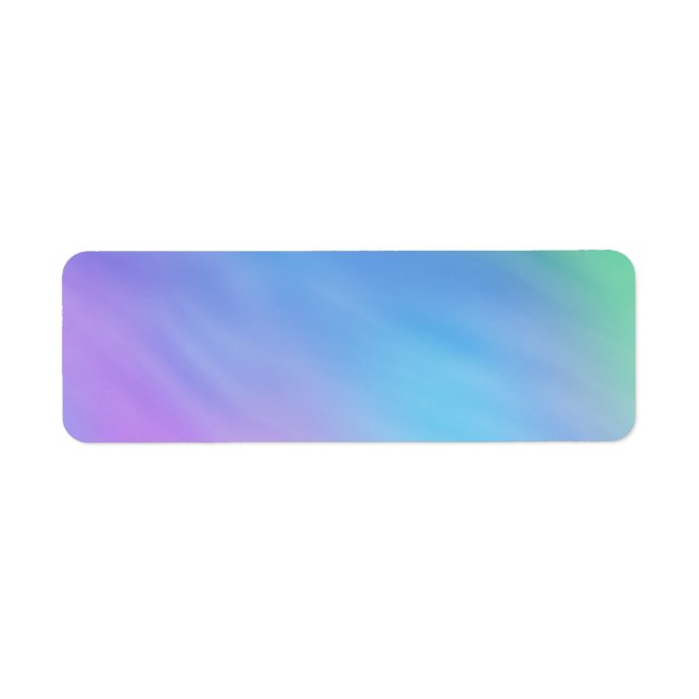 Girly Soft Rainbow Sky Return Address Label (Front)