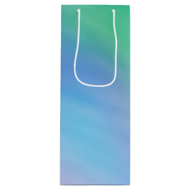 Girly Soft Rainbow Sky Wine Gift Bag (Front)