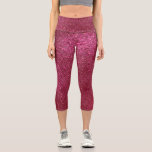 Girly Sparkly Wine Burgundy Red Glitter Capri Leggings<br><div class="desc">This girly and chic design is perfect for the girly girl. It depicts faux printed sparkly wine burgundy red glitter. It's pretty, modern, trendy, and unique. ***IMPORTANT DESIGN NOTE: For any custom design request such as matching product requests, colour changes, placement changes, or any other change request, please click on...</div>