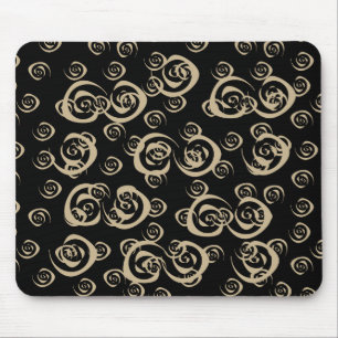 girly spirals modern patterns mouse pad