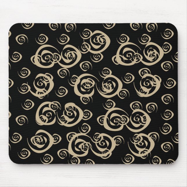 girly spirals modern patterns mouse pad (Front)