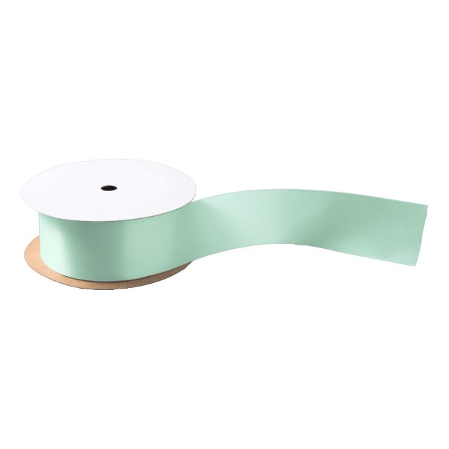 girly spring colour pastel seafoam green mint satin ribbon (Spool)