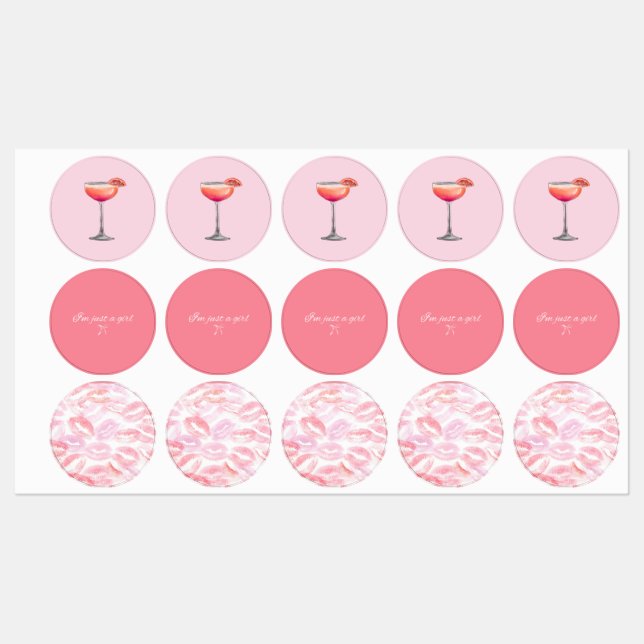 Girly stickers (Sheet)