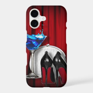 girly stilettos blue martini party girl modern
