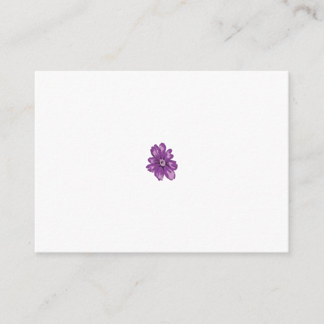 Girly Style, Light Eggplant, Bleached Cedar Advice Card (Front)