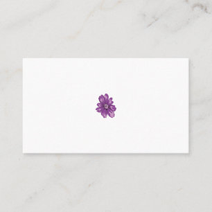 Girly Style, Light Eggplant, Bleached Cedar Appointment Card