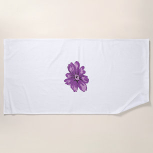 Girly Style, Light Eggplant, Bleached Cedar Beach Towel