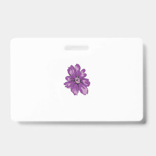 Girly Style, Light Eggplant, Bleached Cedar ID Badge