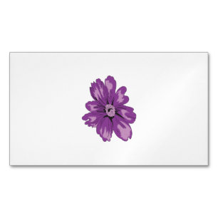 Girly Style, Light Eggplant, Bleached Cedar Magnetic Business Card