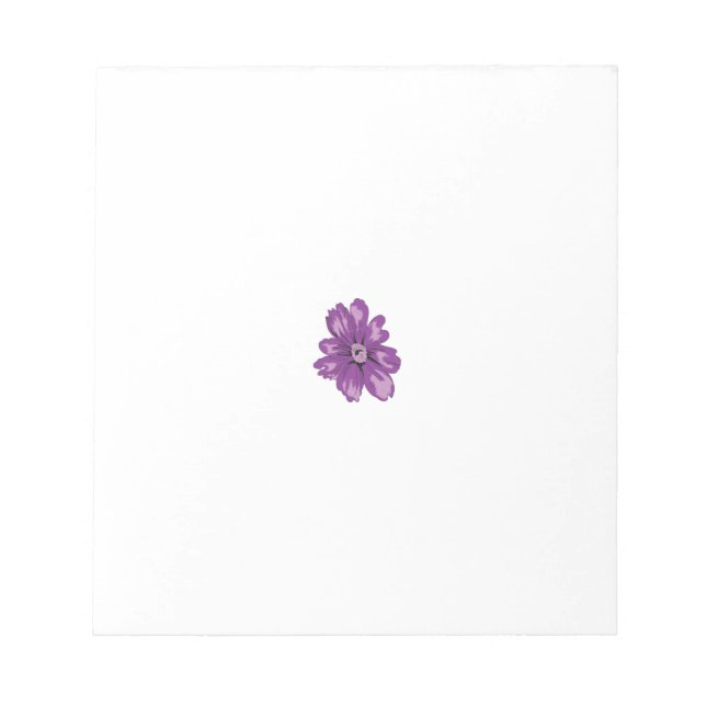 Girly Style, Light Eggplant, Bleached Cedar Notepad (Front)