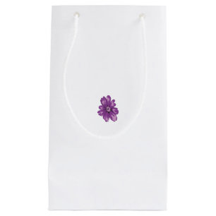 Girly Style, Light Eggplant, Bleached Cedar Small Gift Bag