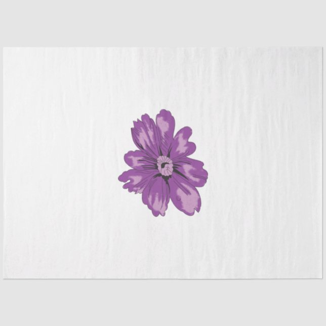 Girly Style, Light Eggplant, Bleached Cedar Tissue Paper (Front)