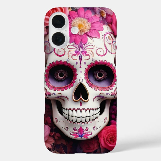 Girly Sugar Skull iPhone / iPad case (Back)