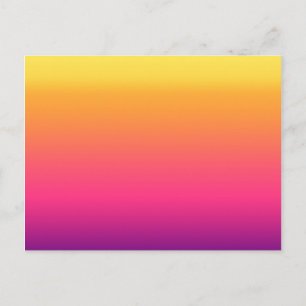 Girly Summer Tropical Gradient Abstract Sunset Postcard