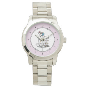 Girly Tea Party Bichon Frise Dog - Cute Watch