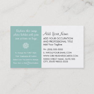 Girly Template Instructions Business Card
