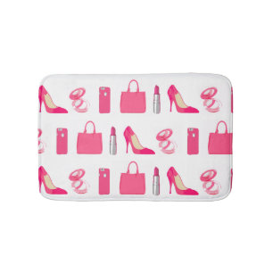 Girly things bathroom rug