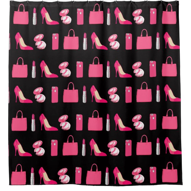Girly things custom shower curtain (Front)