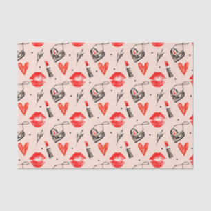 Girly Things Lipstick Lips (Design 26 Red Series) Tissue Paper