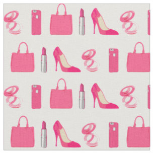 Girly things white fabric