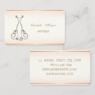Girly Trendy Modern Elegant ,Dress Business Card