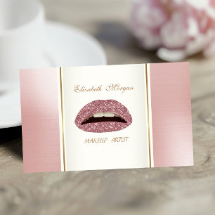 Girly Trendy Modern Elegant ,Lips Business Card