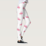 Girly Tropical Pink Watercolor Flamingo Leggings<br><div class="desc">Step into summer with these cute pretty pants featuring a pink watercolor flamingo pattern from my original hand-painted artwork. These stylish summery pastel leggings are perfect for anyone who loves tropical vibes and unique fashion. Whether you're headed to yoga, an exercise class, a jogging session, marathon, or even a beachside...</div>