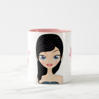 Girly Two-Tone Coffee Mug