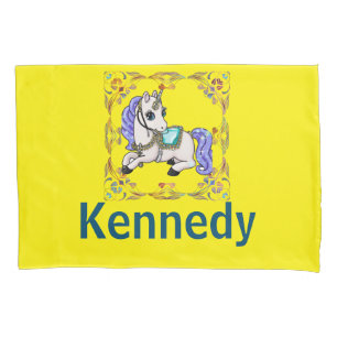 Girly Unicorn Pony Bedtime Prayer Personalised Pillowcase