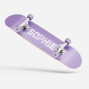 Girly Varsity Pink Skateboard Personalised Name