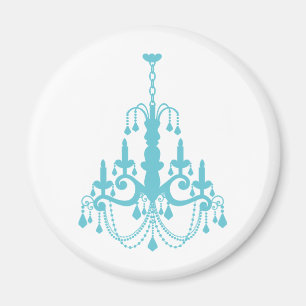 Girly Vintage Chandelier Magnet