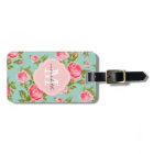 Girly Vintage Roses Floral Monogram