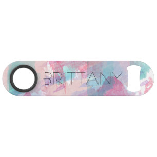 Girly Watercolor Splash Monogram