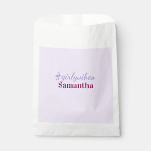 Girlyvibes hashtag light purple pink female vibes favour bag