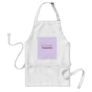 Girlyvibes hashtag light purple pink female vibes standard apron