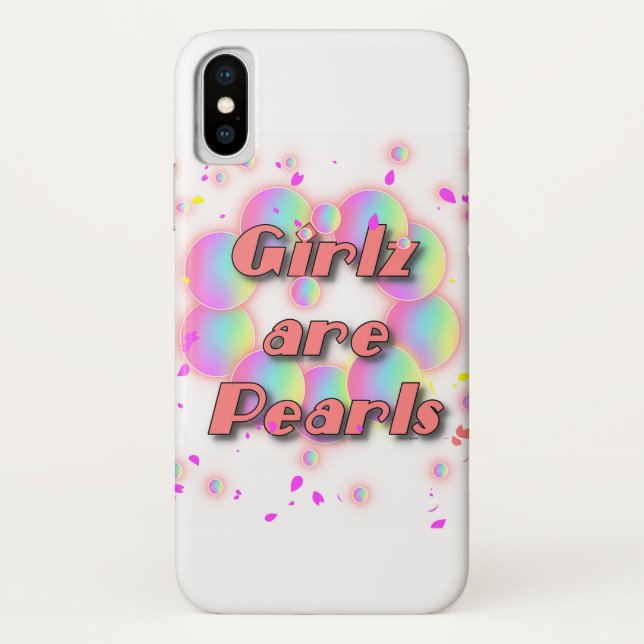 GIRLZ ARE PEARLS Case-Mate iPhone CASE (Back)