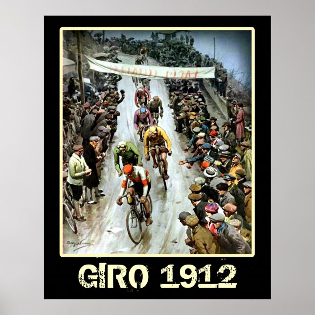 Giro 1912 Vintage Cycling Sports fans Bicycle Poster (Front)