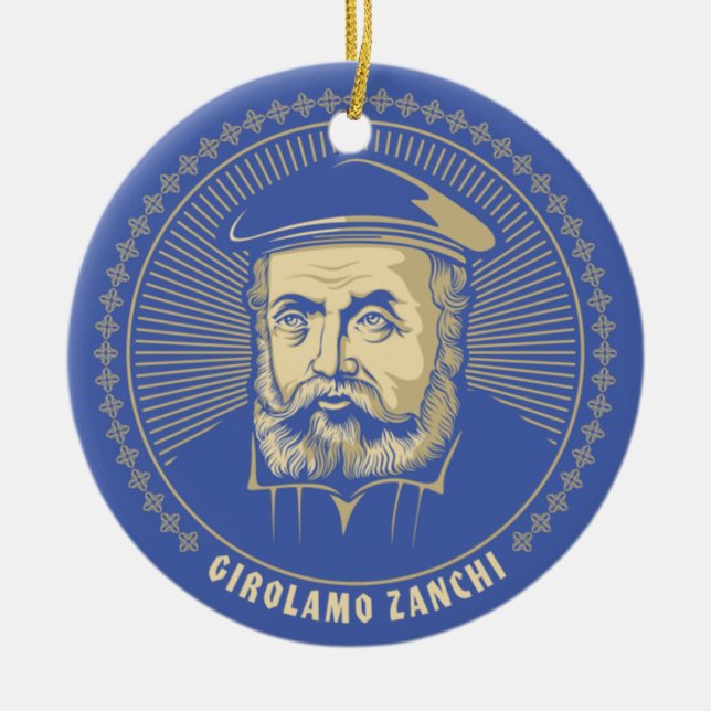 Girolamo Zanchi  Ceramic Ornament (Front)