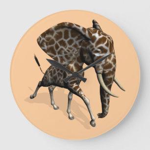 Girphant Or Eleffe Large Clock