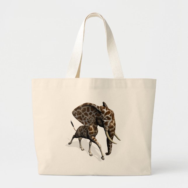Girphant Or Eleffe Large Tote Bag (Front)