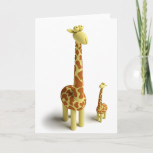 Girrafe And baby Giraffe Card