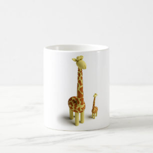 Girrafe And baby Giraffe Coffee Mug