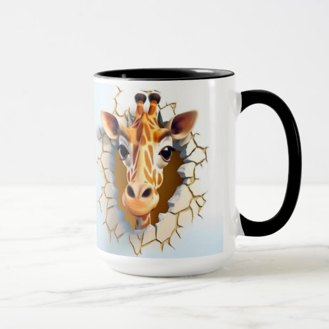 Girrafe in a wall mug (Right)