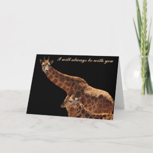 girraffes, I will always be with you Card
