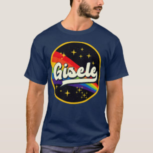 Gisele Rainbow In Space Vintage Style T-Shirt